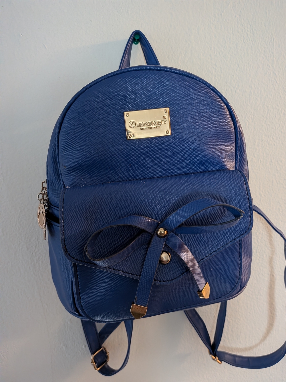 ihayner Blue Mini Bow Backpack